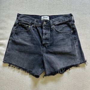 Agolde Parker Long Jean Shorts in vintage Chromatic